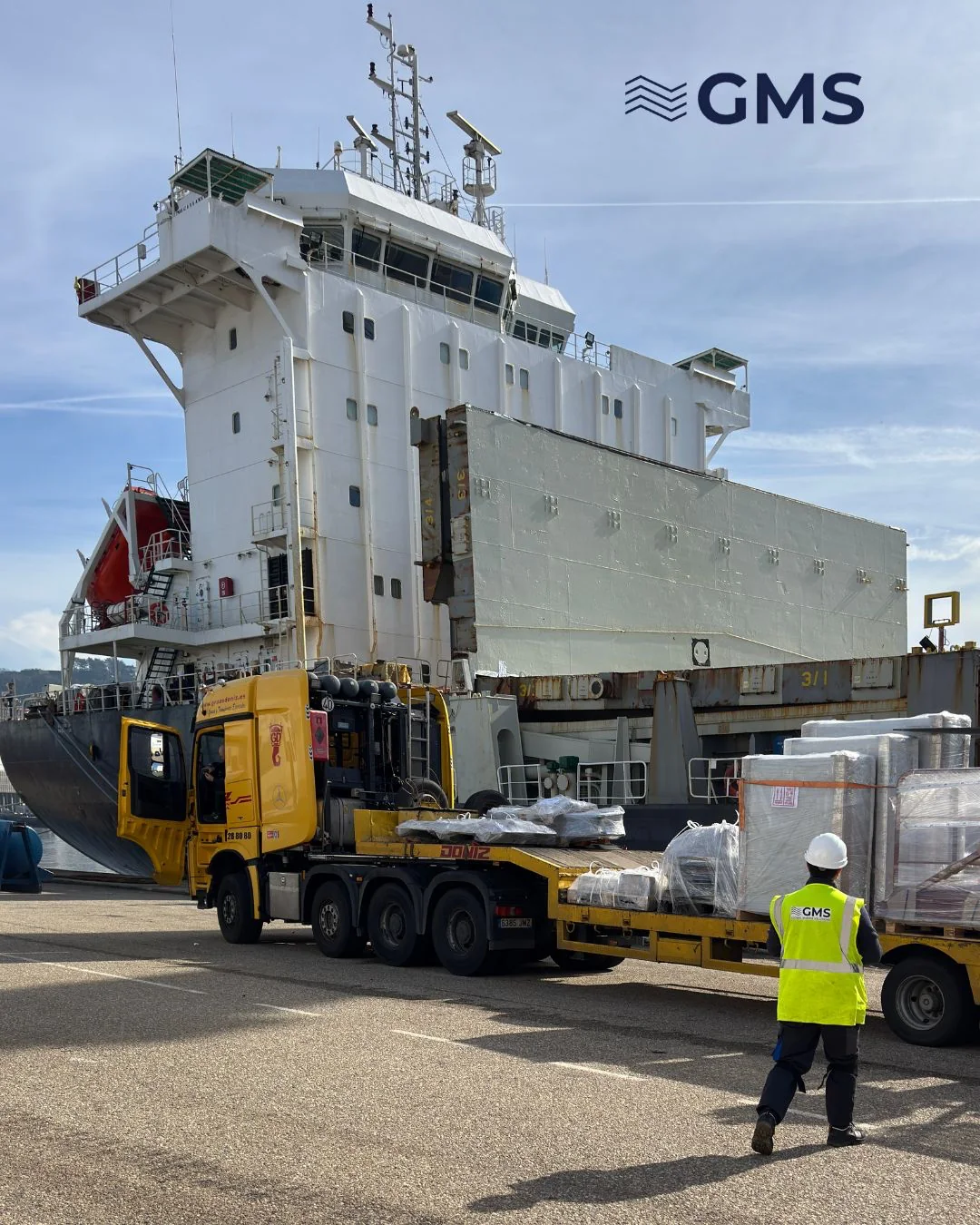 Vessel and cargo operation supervised by GMS